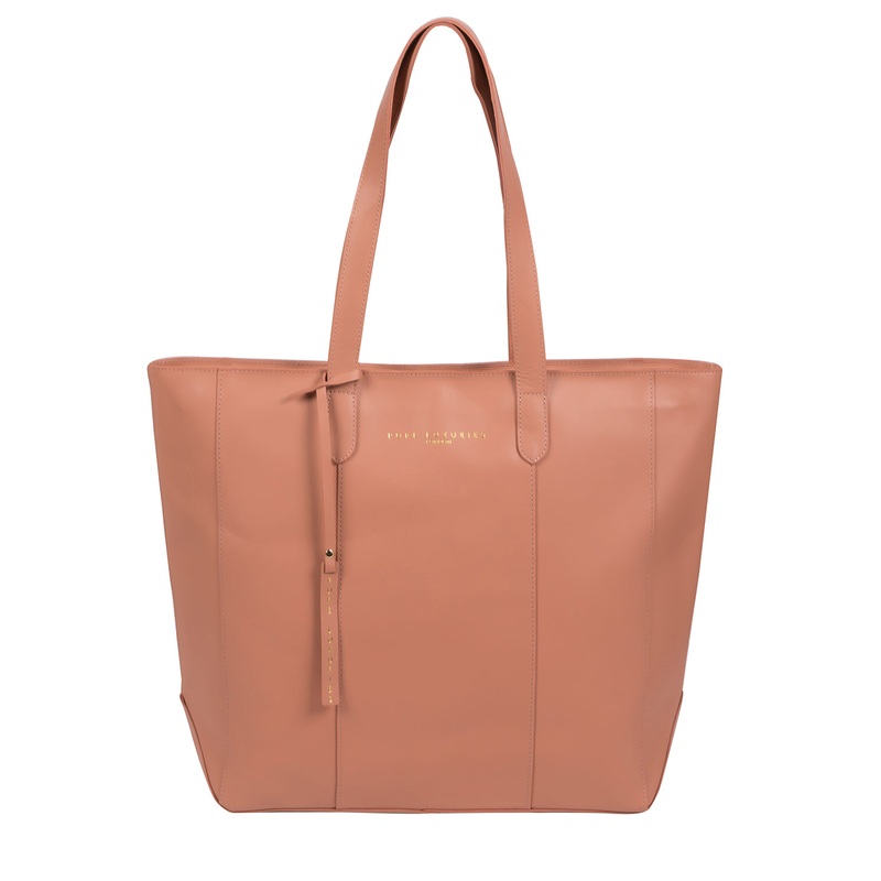 'Amberley' Misty Rose Vegetable-Tanned Leather Tote Bag