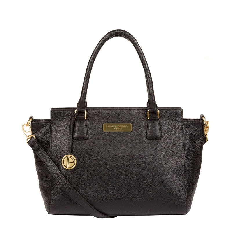 'Aston' Black Leather Handbag