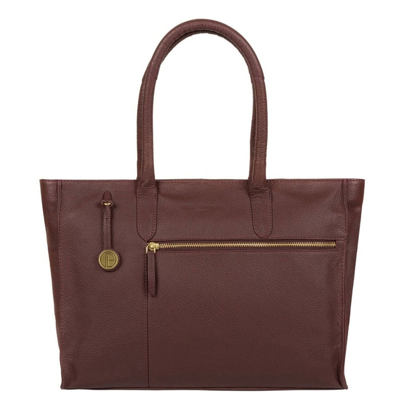 'Bexley' Auburn Leather Tote Bag