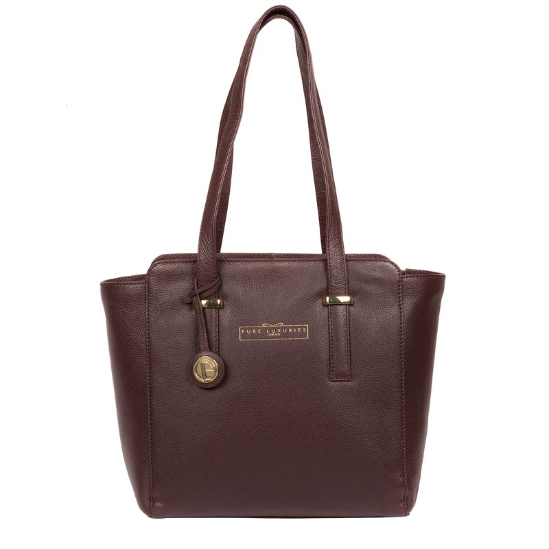 'Blakeley' Plum Leather Handbag