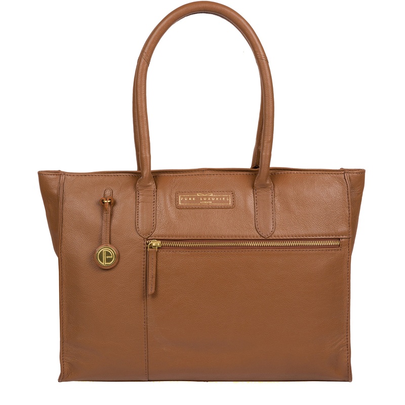 'Bloomsbury' Tan Leather Tote Bag