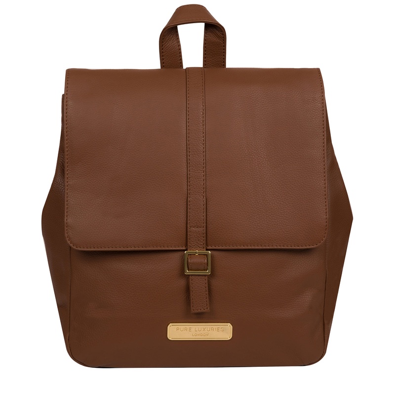 'Daisy' Tan Leather Backpack