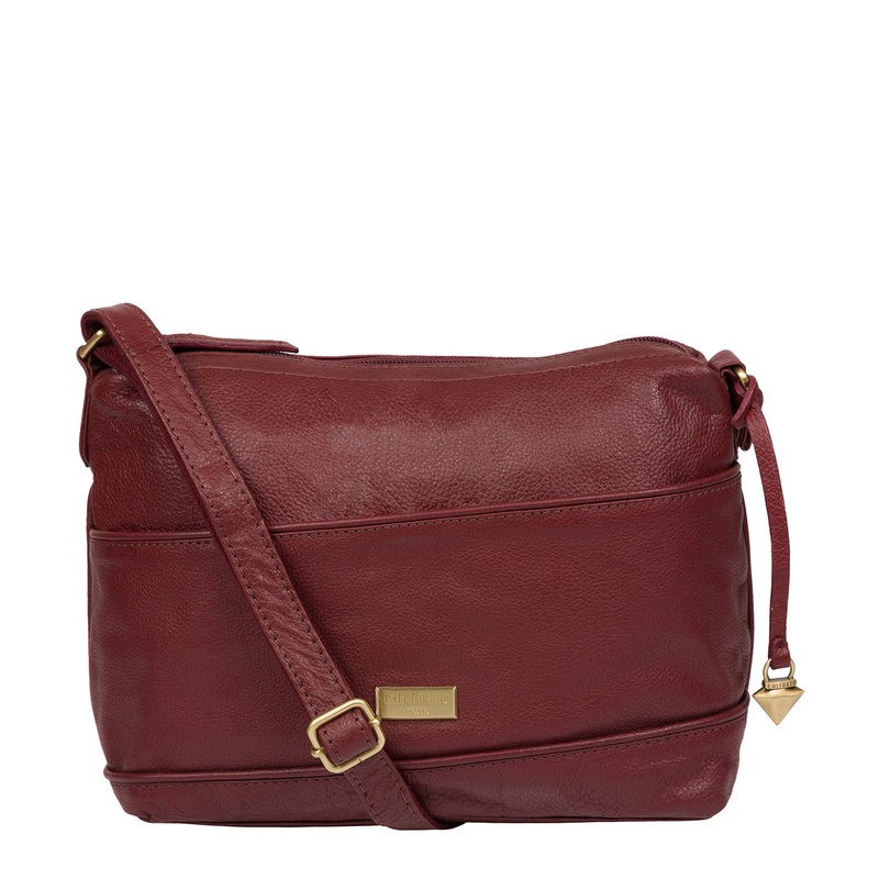 'Duana' Ruby Red Shoulder Bag