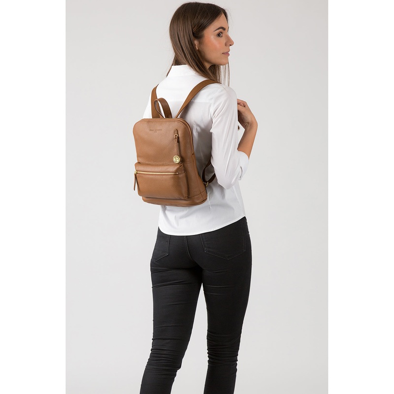 'Ingleby' Dark Tan Leather Backpack