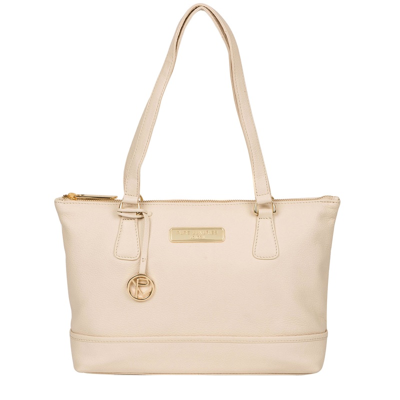 'Keira' Frappe Leather Handbag