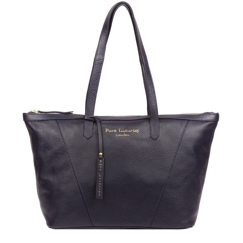 'Kelly' Ink Leather Tote Bag