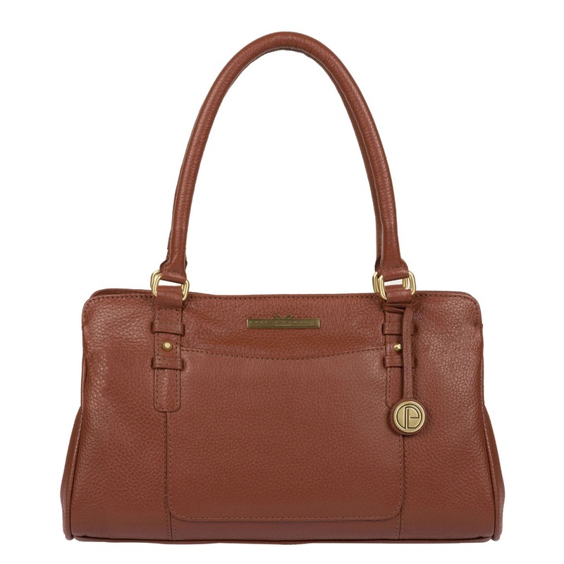 'Lettie' Dark Tan Quality Leather Handbag