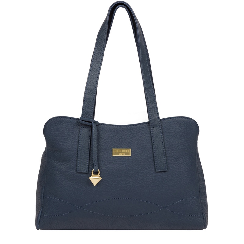 'Liana' Denim Leather Handbag