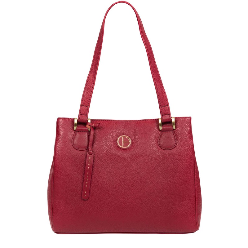 'Milana' Red Leather Handbag