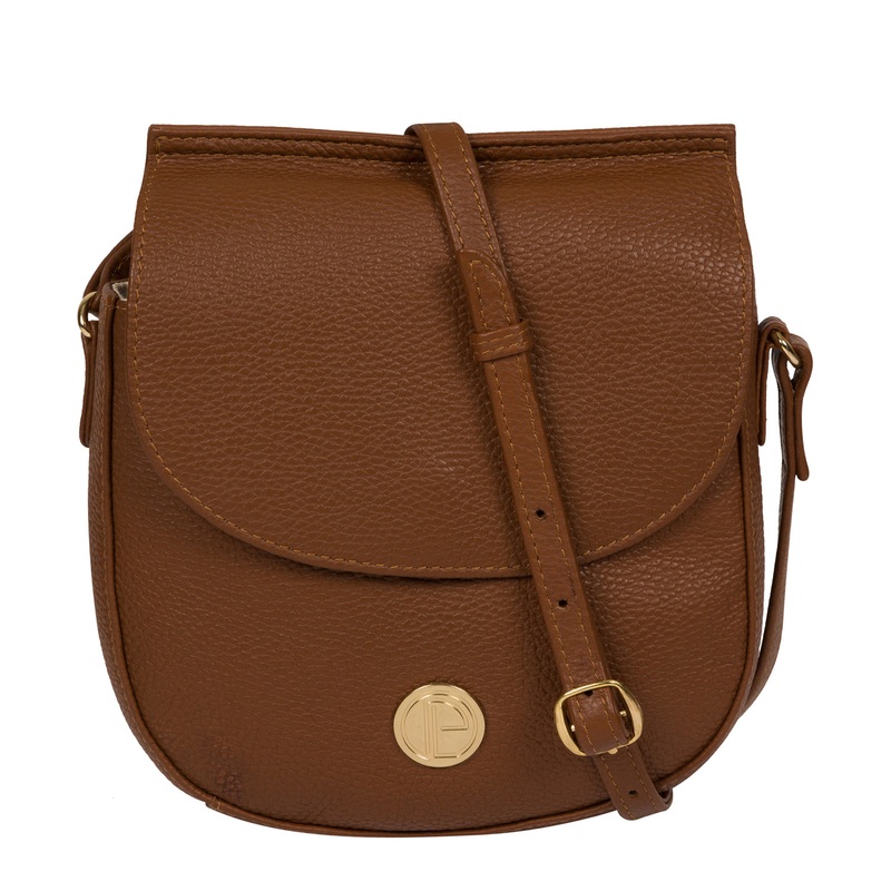 'Toto' Tan Leather Cross Body Bag