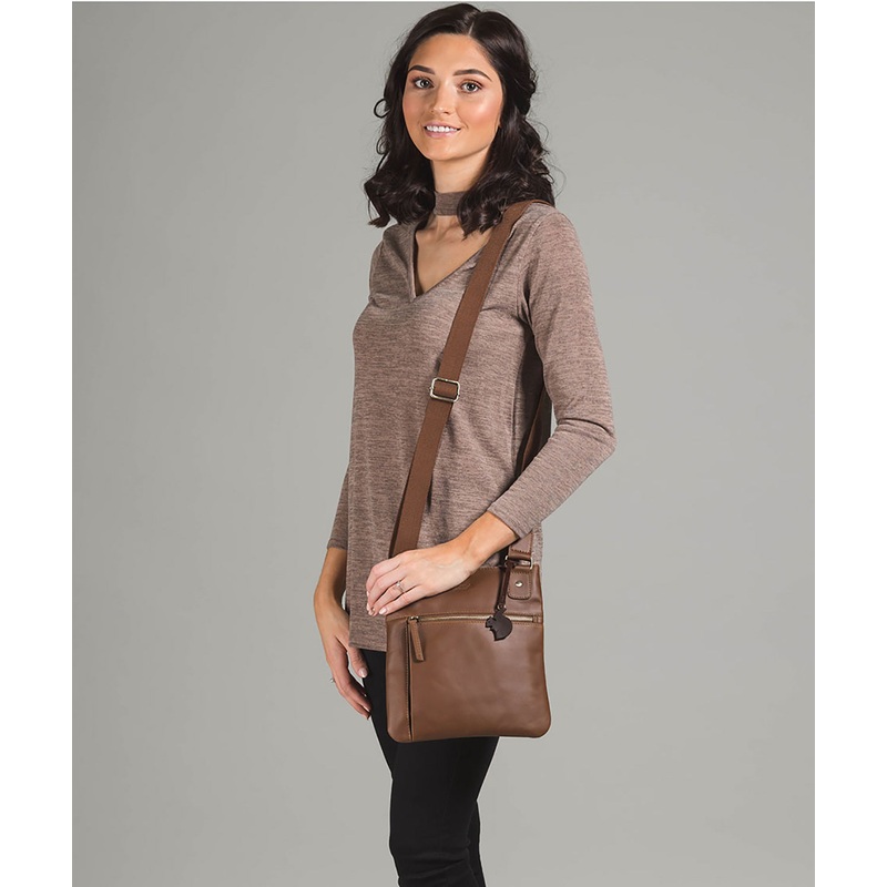 'Abbie' Vintage Chestnut Handcrafted Leather Bag