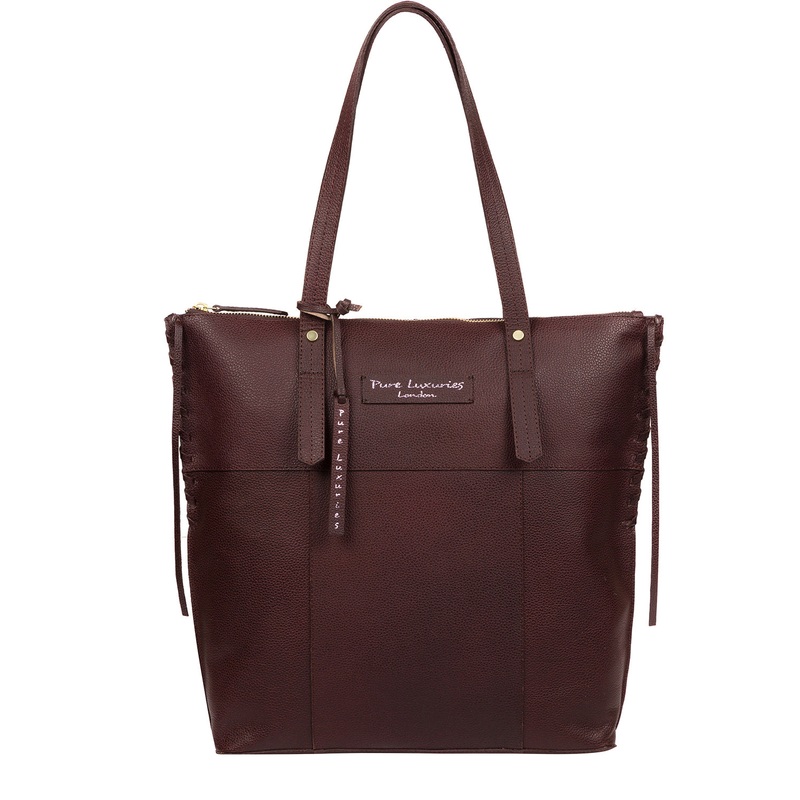 'Aldgate' Oxblood Leather Tote Bag