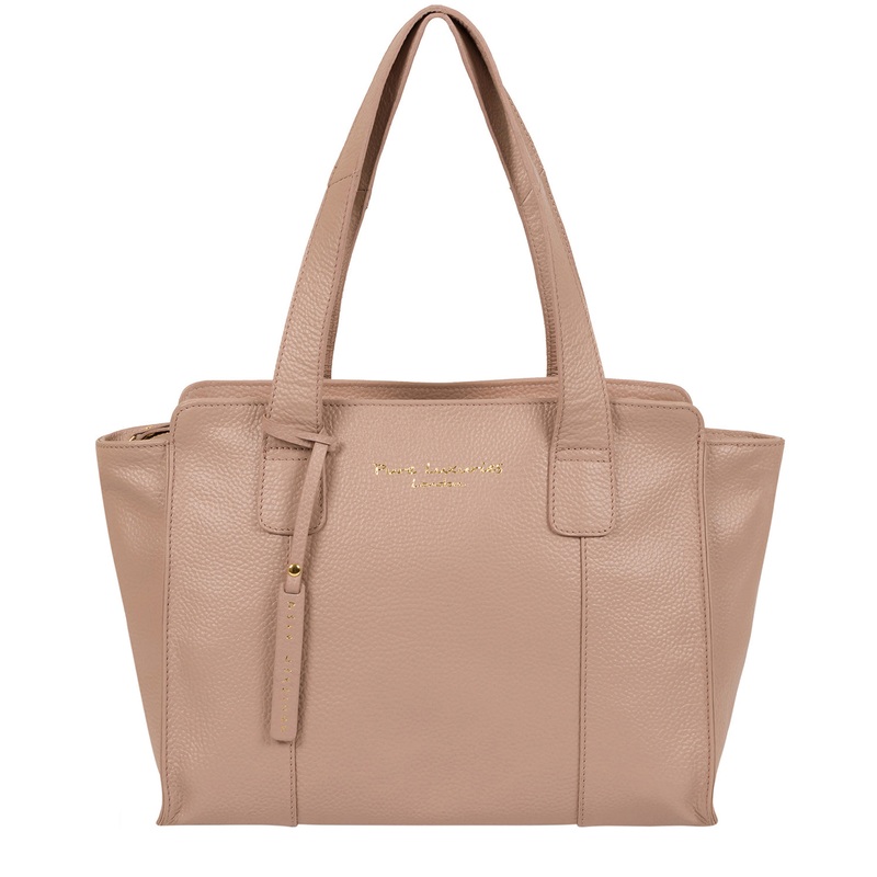 'Alexandra' Blush Pink Leather Handbag