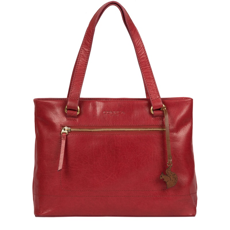 'Alice' Chilli Pepper Leather Handbag