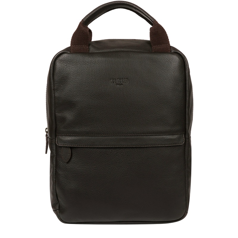 'Alps' Brown Leather Backpack