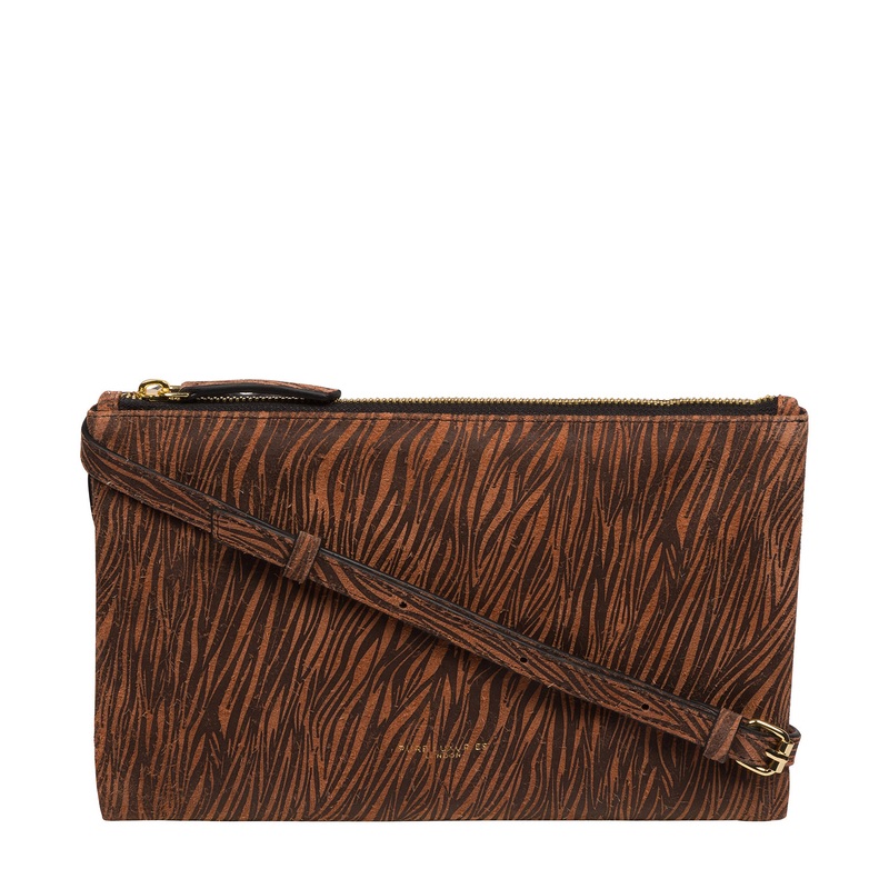 'Anya' Animal Print Nappa Leather Cross Body Evening Bag