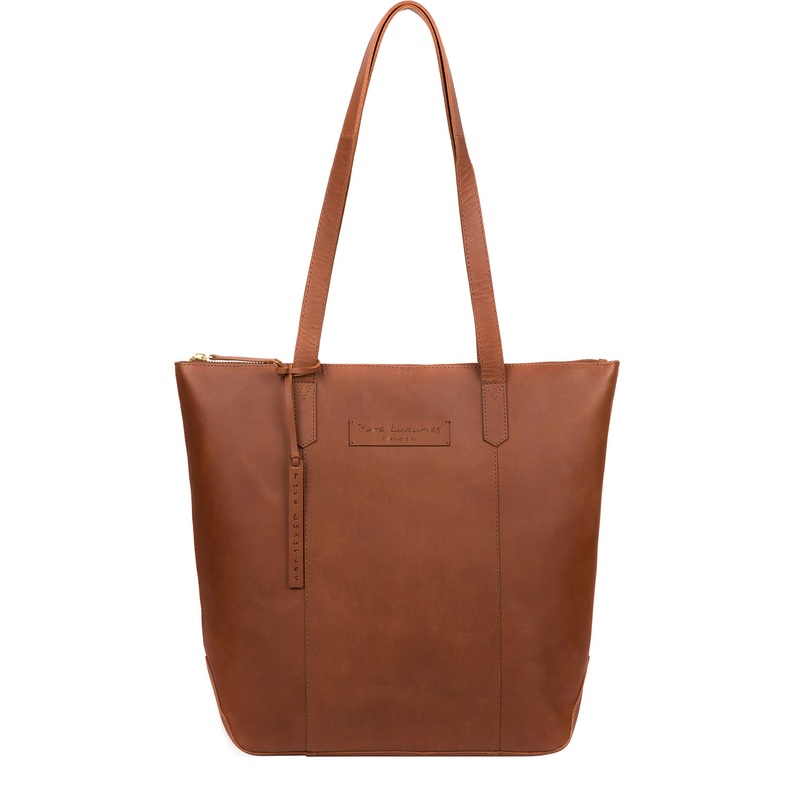 'Blendon' Cognac Leather Shopper Bag