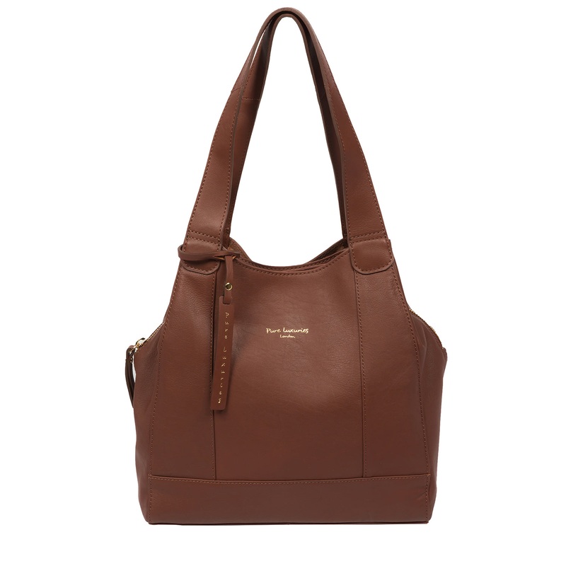 'Colette' Conker Brown Leather Handbag