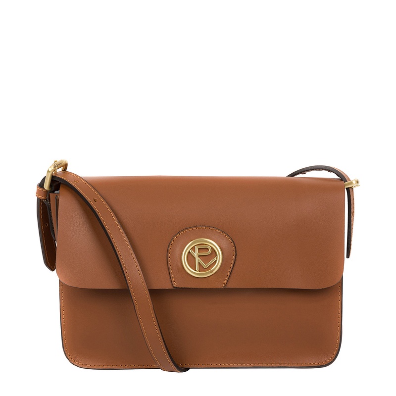 'Derwent' Tan Leather Cross Body Bag