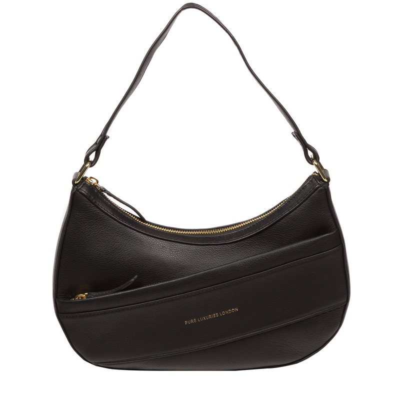 'Emma' Black Nappa Leather Grab Bag