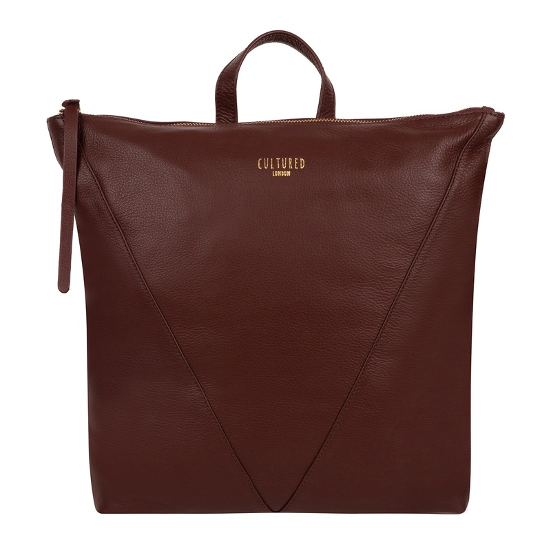 'Iiford' Rich Chestnut Leather Backpack