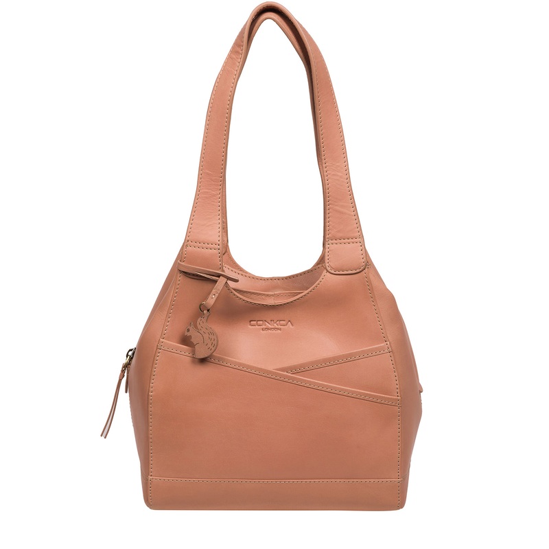 'Juliet' Subtle Pink Leather Handbag