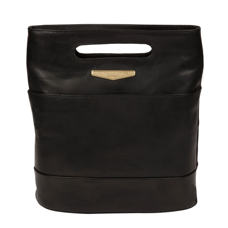 'Margherita' Black Leather Backpack