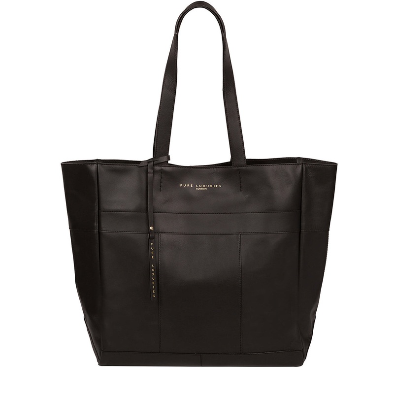 'Ripley' Jet Black Vegetable-Tanned Leather Extra-Large Shopper Bag