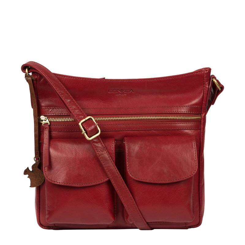 'Bon' Chilli Pepper Leather Cross Body Bag