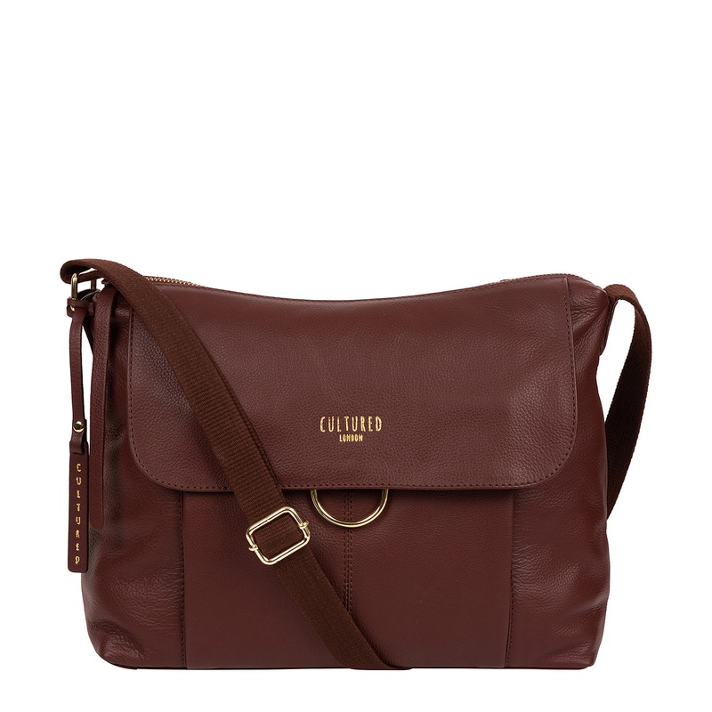 'Chancery' Rich Chestnut Leather Shoulder Bag