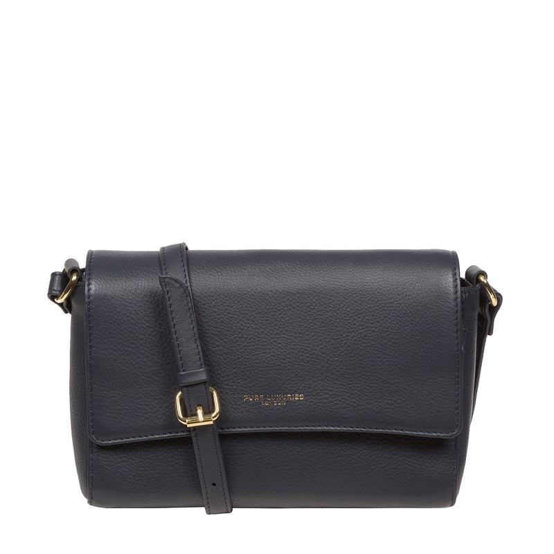 'Charlotte' Navy Nappa Leather Cross Body Bag