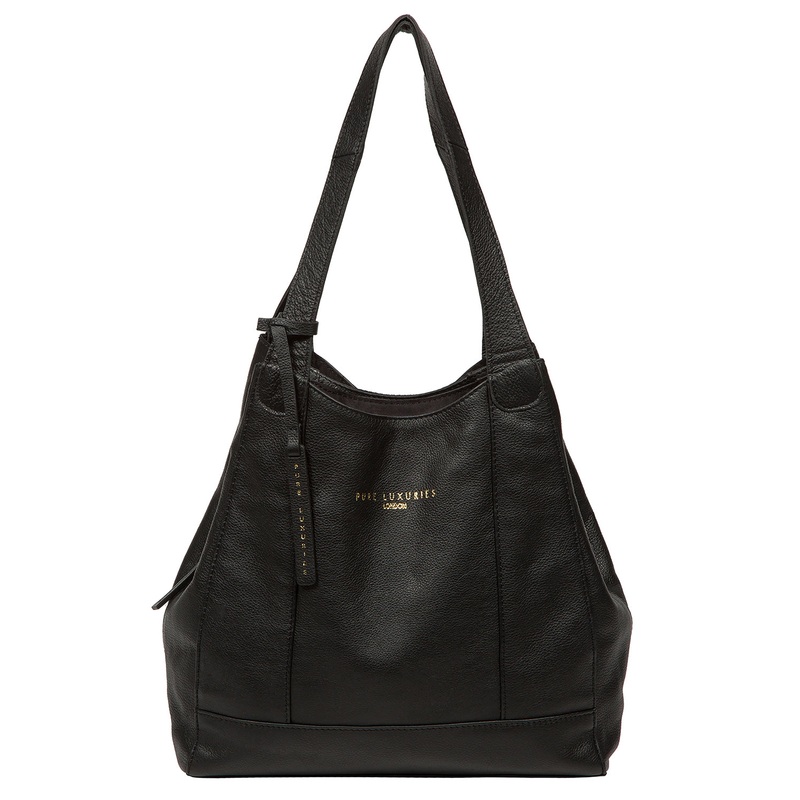 'Colette' Black Leather Handbag