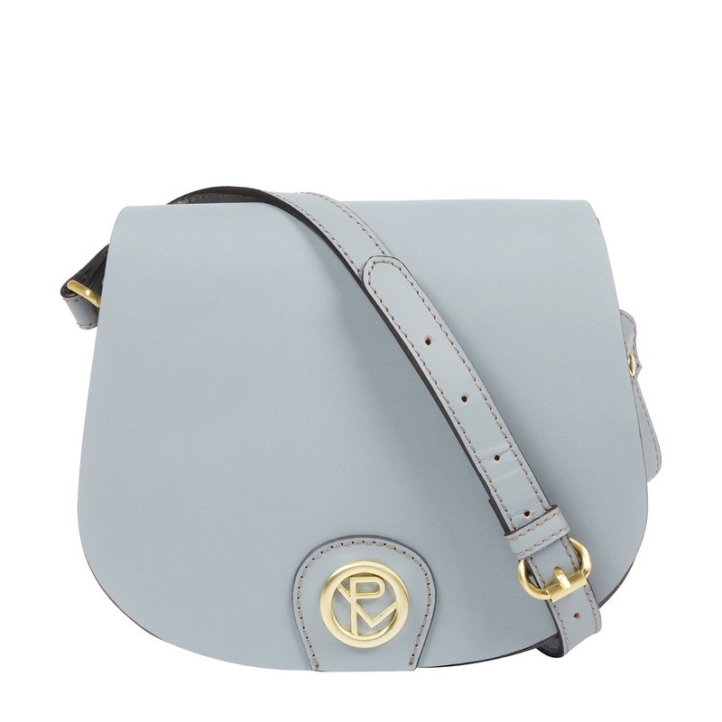 'Coniston' Cashmere Blue Leather Cross Body Bag