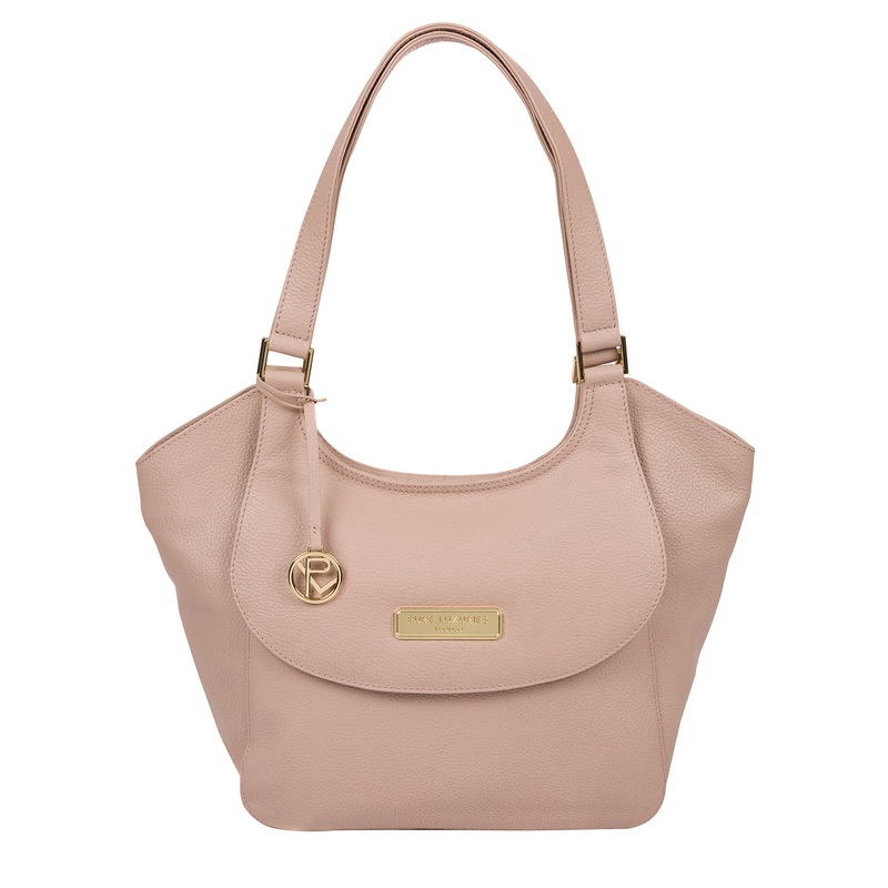 'Grace' Blush Pink Leather Tote Bag