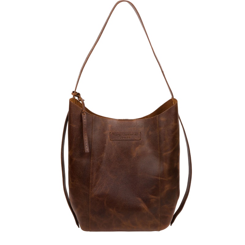 'Hoxton' Vintage Brown Leather Shoulder Bag