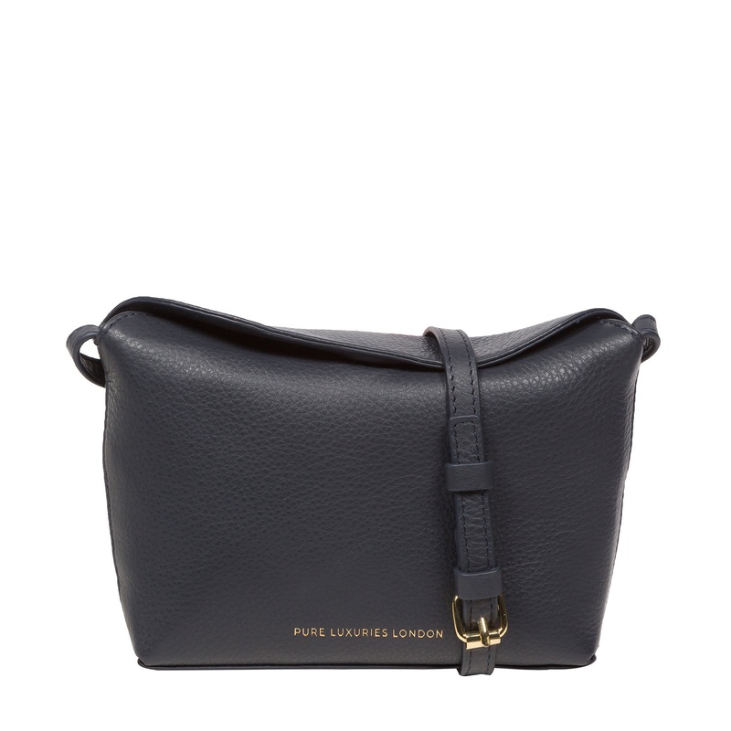 'Lolo' Navy Nappa Leather Cross Body Bag
