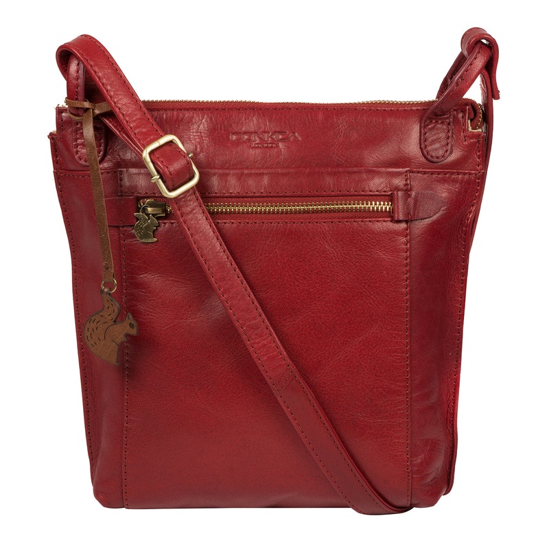 'Rego' Chilli Pepper Leather Cross Body Bag