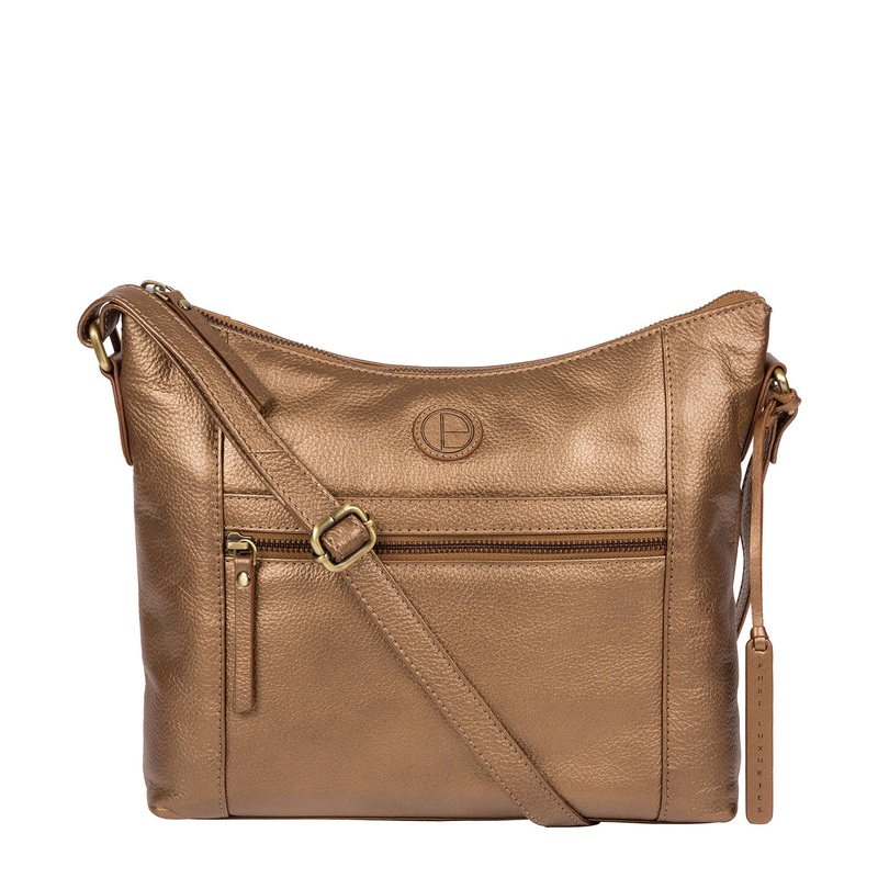 'Sequoia' Bronze Gold Leather Bag