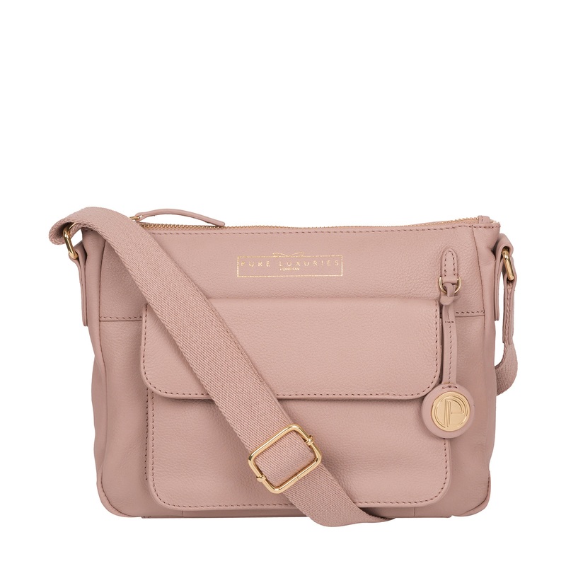 'Tindall' Blush Pink Leather Shoulder Bag