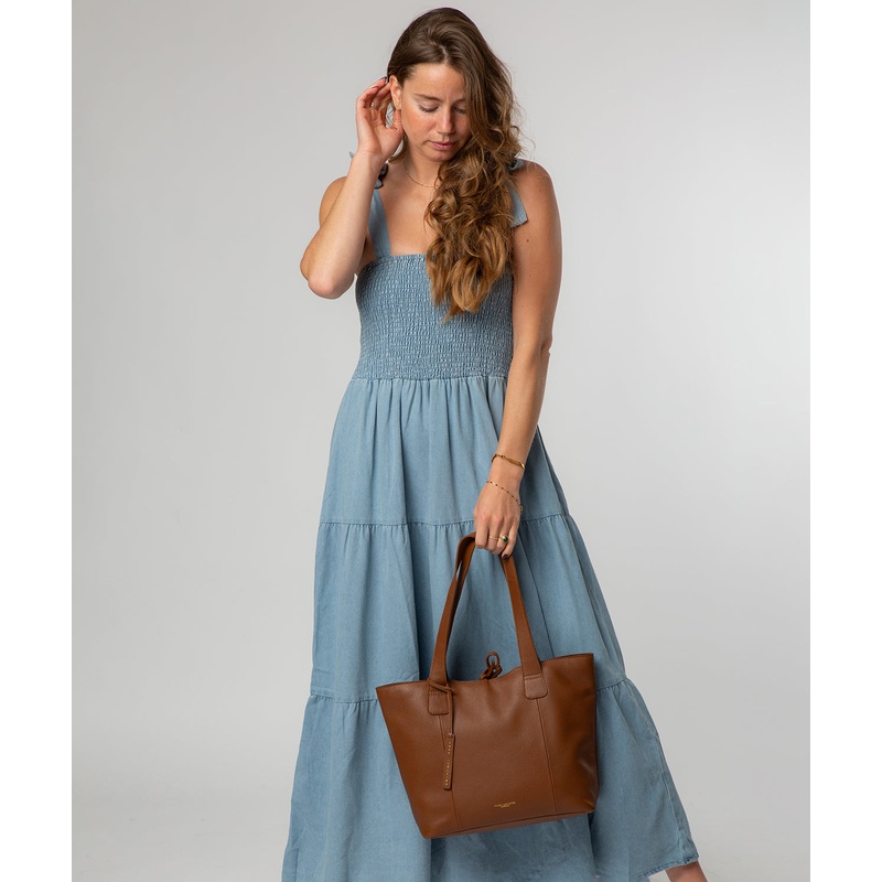 'Windsor' Tan Leather Tote Bag