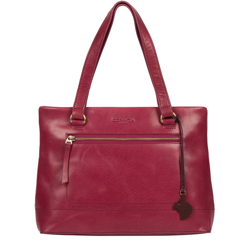 'Alice' Orchid Leather Handbag