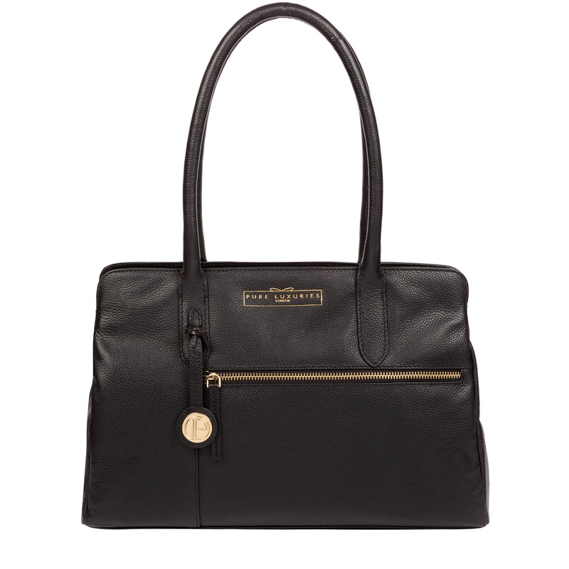 'Darby' Black Leather Handbag