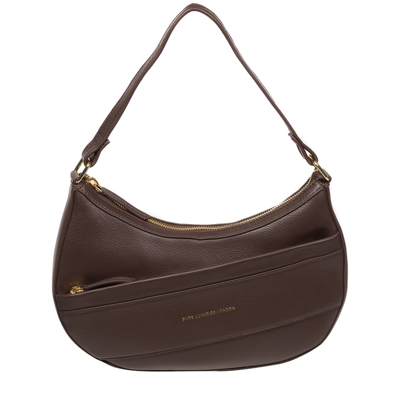 'Emma' Hot Fudge Nappa Leather Grab Bag