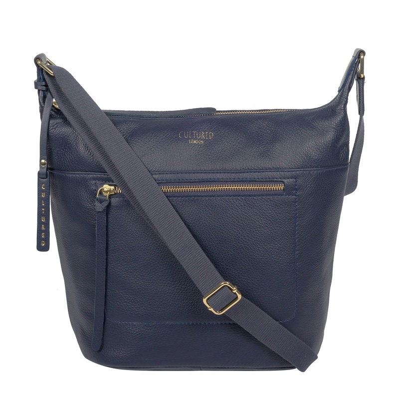 'Gants' Ink Leather Cross Body Bag
