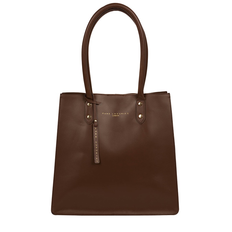 'Henley' Ombr Chestnut Vegetable-Tanned Leather Shopper Bag
