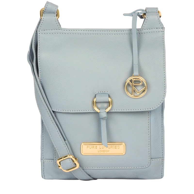 'Naomi' Cashmere Blue Leather Cross Body Bag