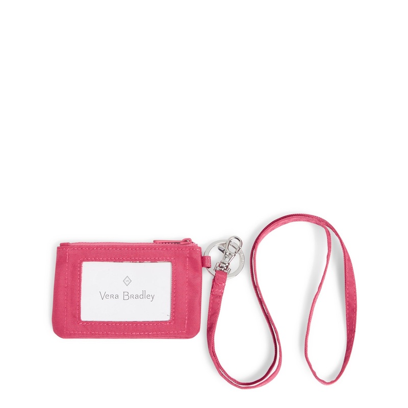 Reactive Zip Id Lanyard - Raspberry Sorbet