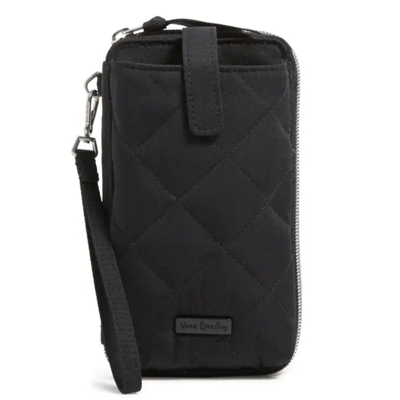 RFID Large Smartphone Wristlet - Black