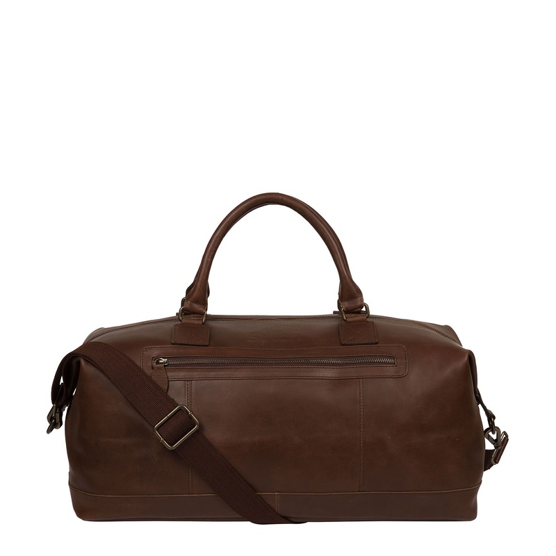 'Shuttle' Walnut Leather Holdall