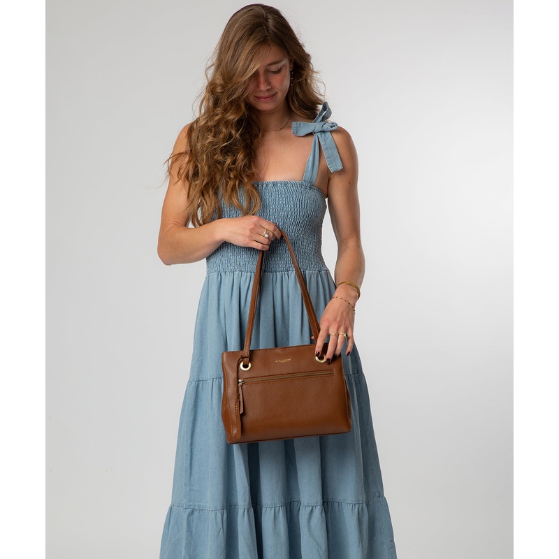 'Stratford' Tan Leather Handbag